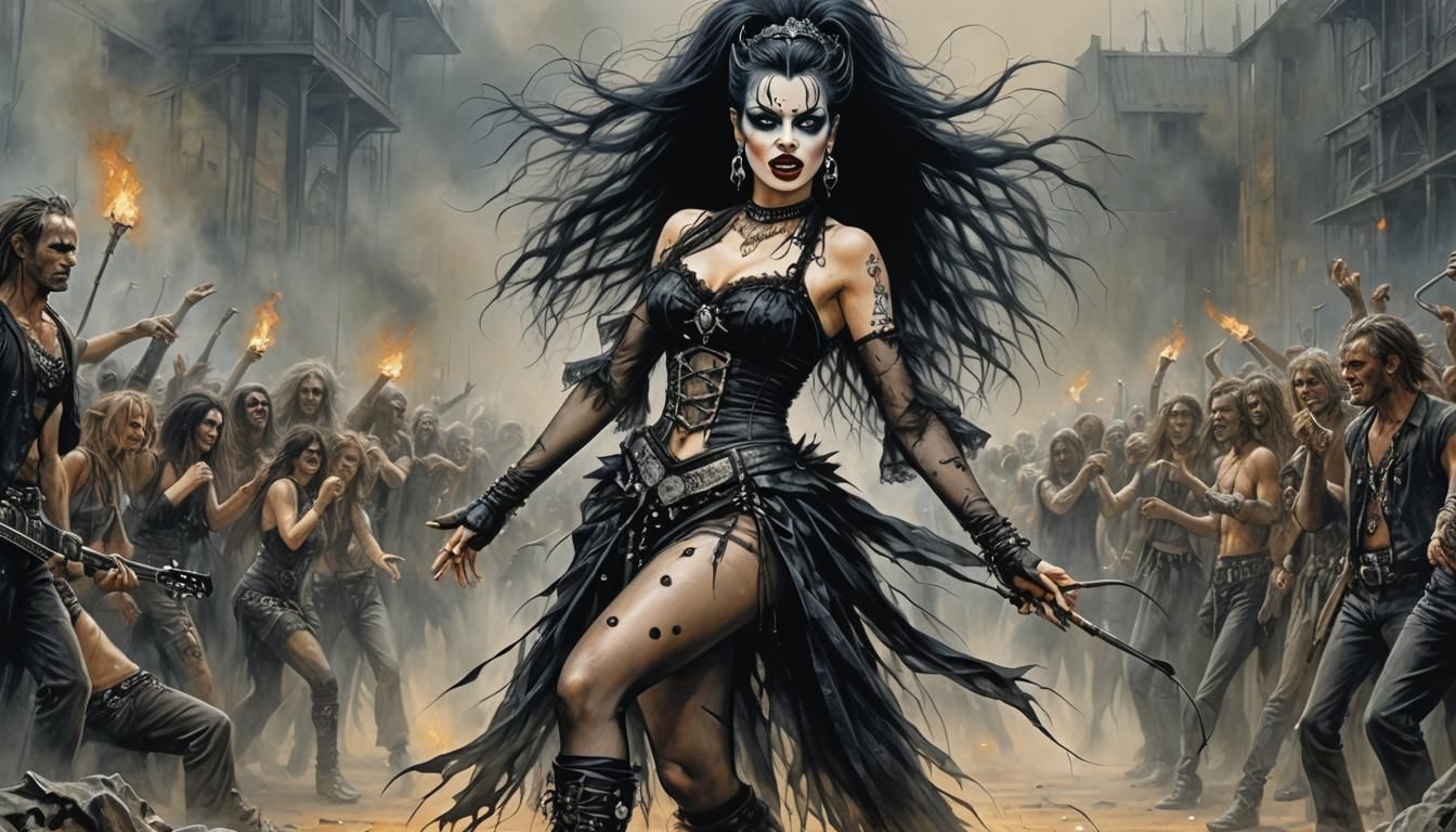 Nina Hagen Performs in Gothic Hard Rock Style