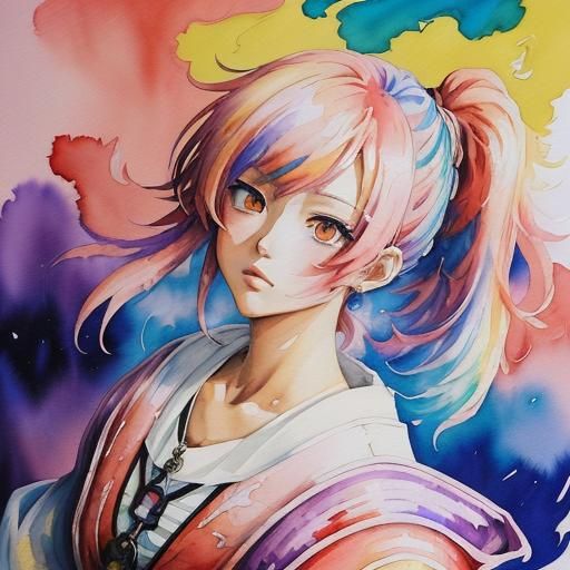 DBZ Multiverse in Gouache Anime Style