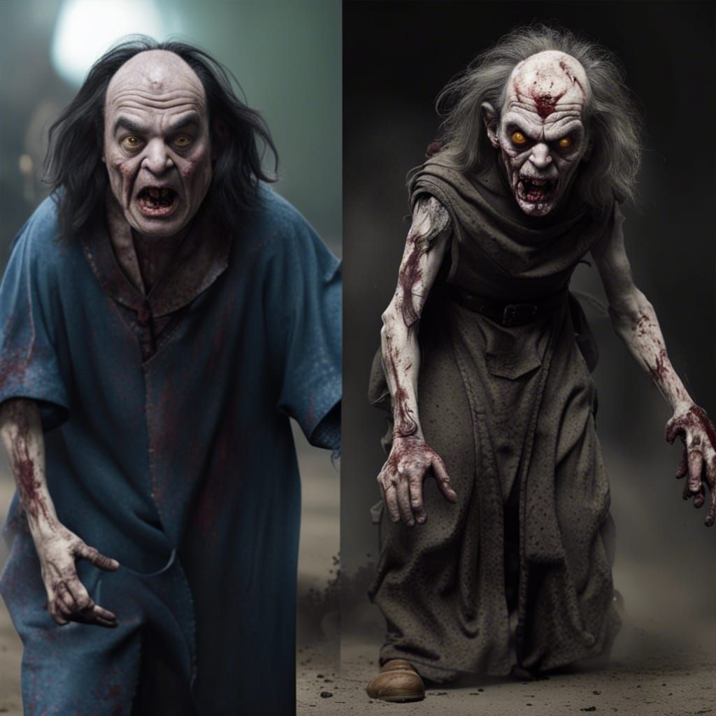 Gargamel as Zombie in Live Action
