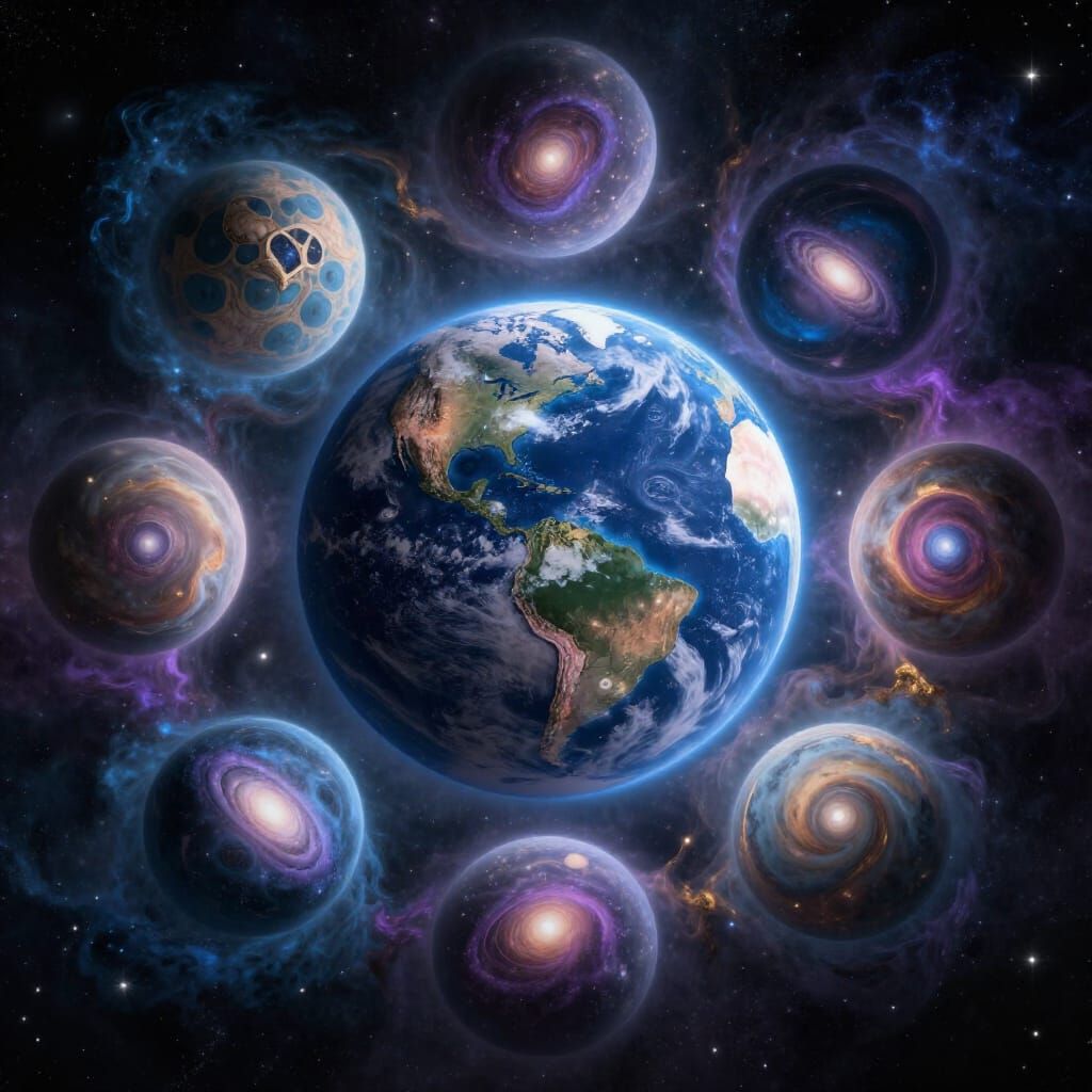 Earth at Center of Spherical Heavens with Cube Galaxies