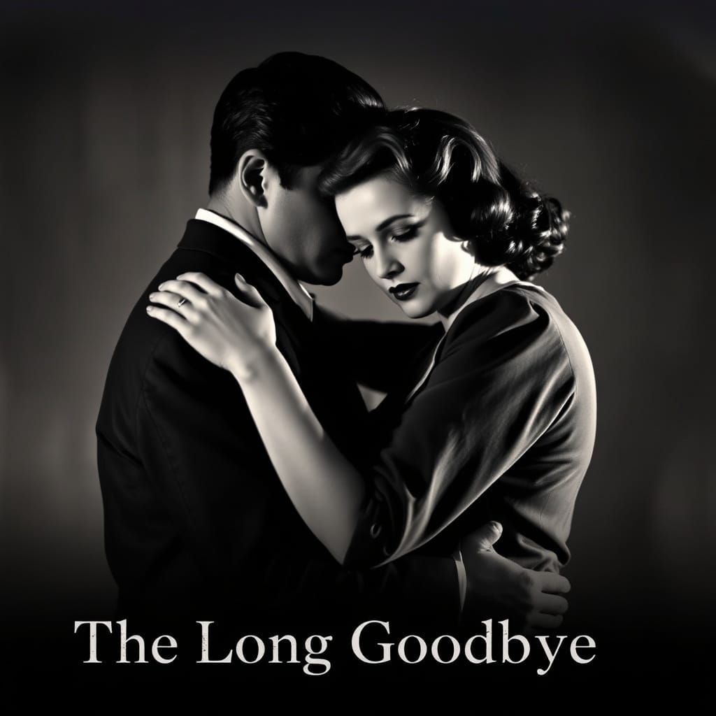 Melancholic Goodbye: 1930s Noir Scene