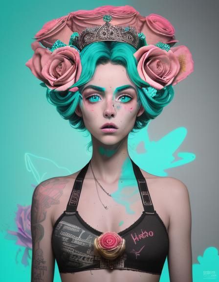 Man in Unique Streetwear with Retro Graphics