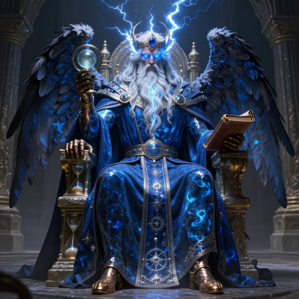 Vassago Shedim: Ancient Prince of Shedim in Blue Lightning