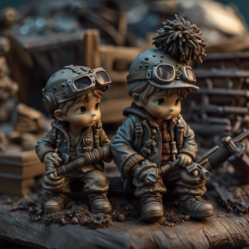 Post-Apocalyptic Precious Moments Figurines in 8K