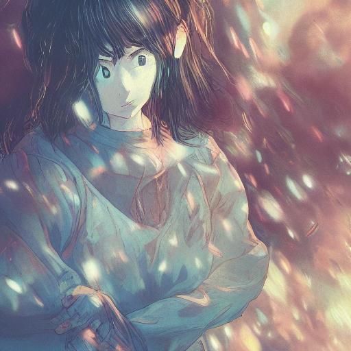 Anime Key Visual of a Head and Chest