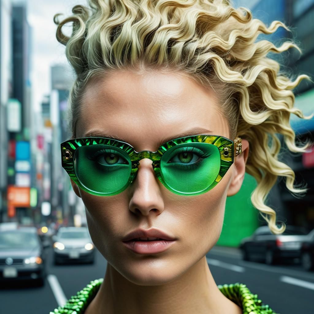 Supermodel in Tokyo Haute Couture Art Photography