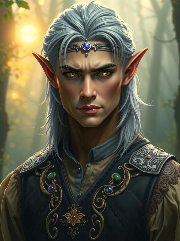 Majestic Tolkien-Inspired Elf Hunts in Mystical Forest