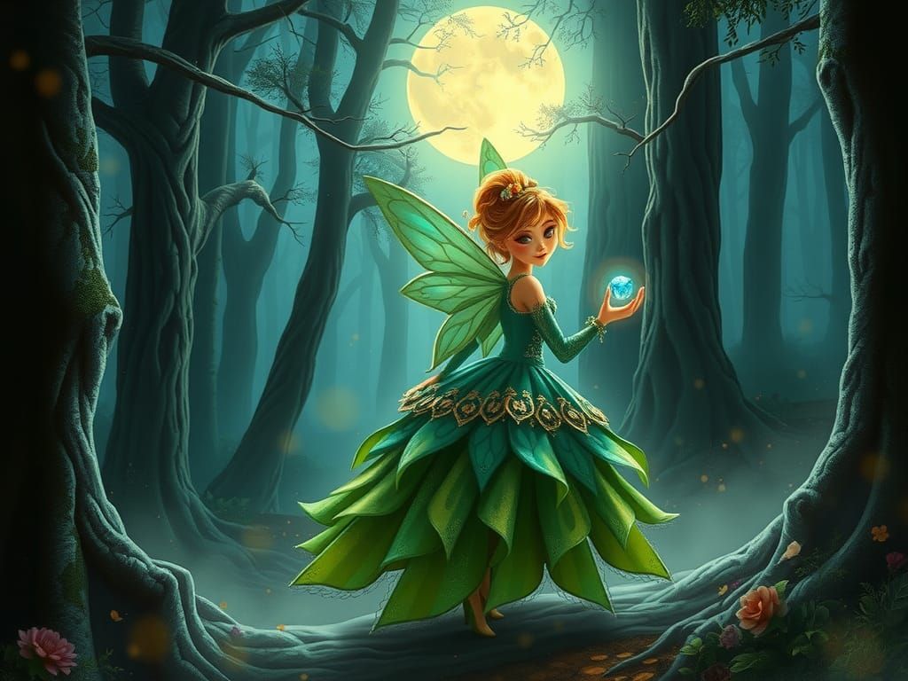 Mischievous Fairy's Getaway in Mystical Forest