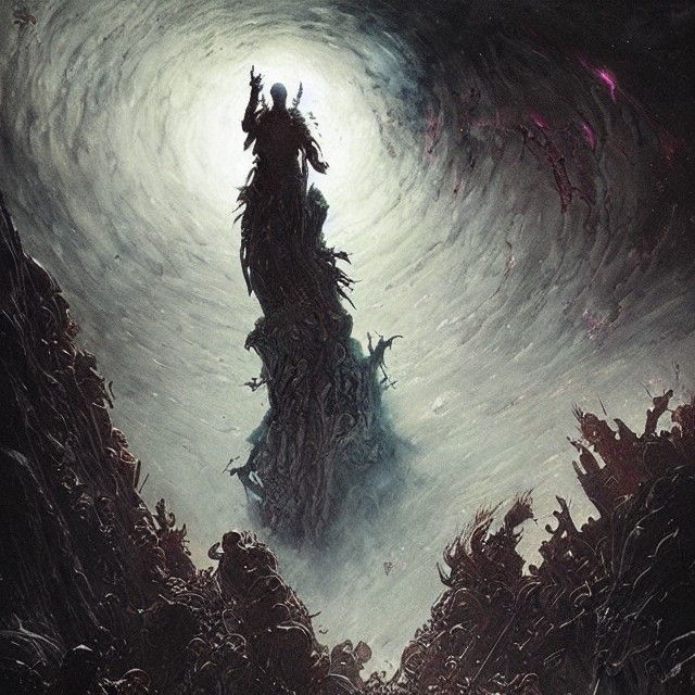 Cosmic Gods Attack Hell: Sinister Engraving