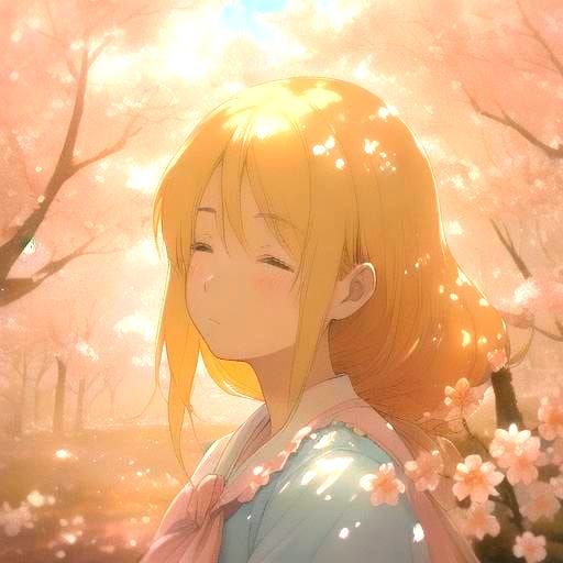 Anime Girl in 1950s Dress, Anime Key Visual Style