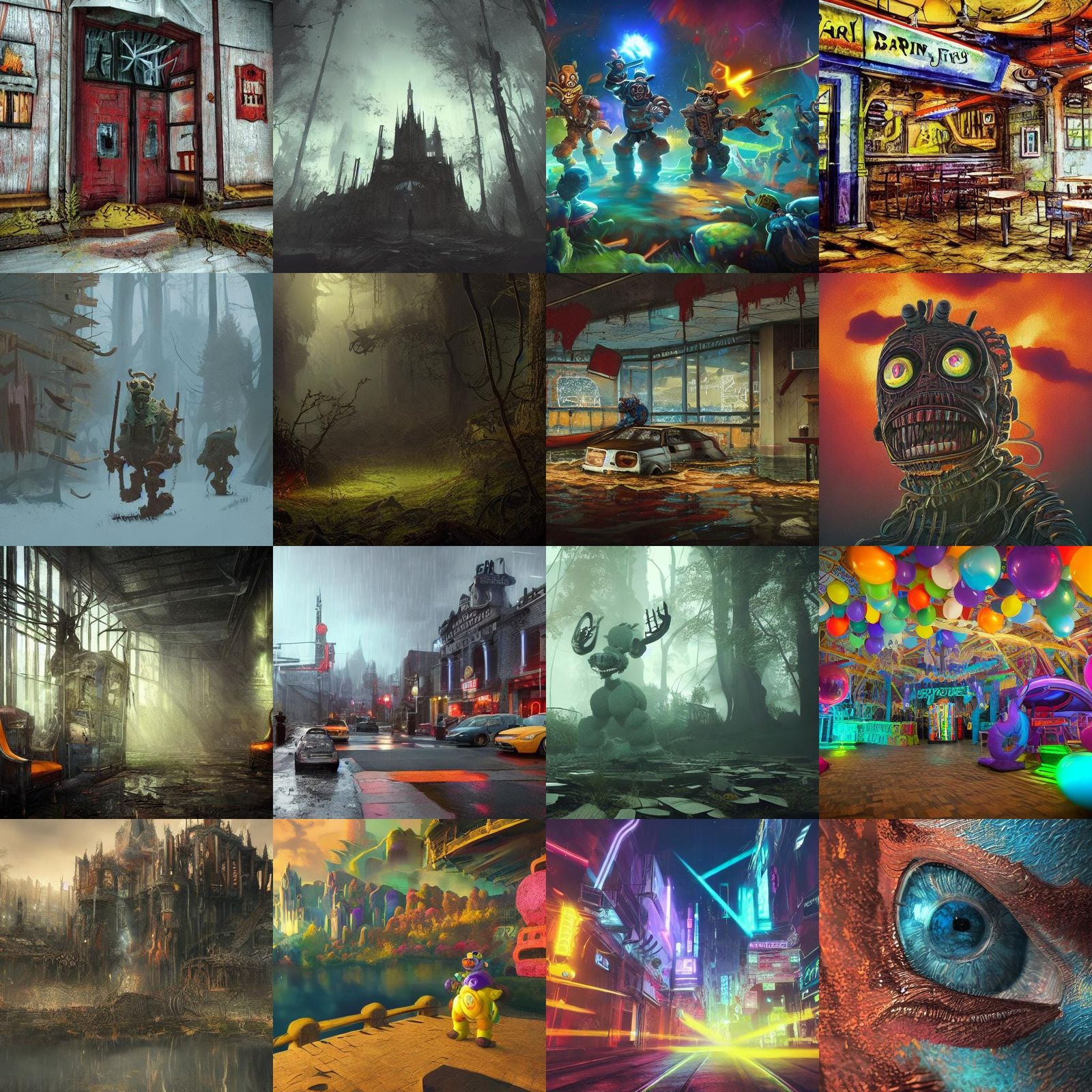 Fantastical Detailed Matte Painting in Deep Color