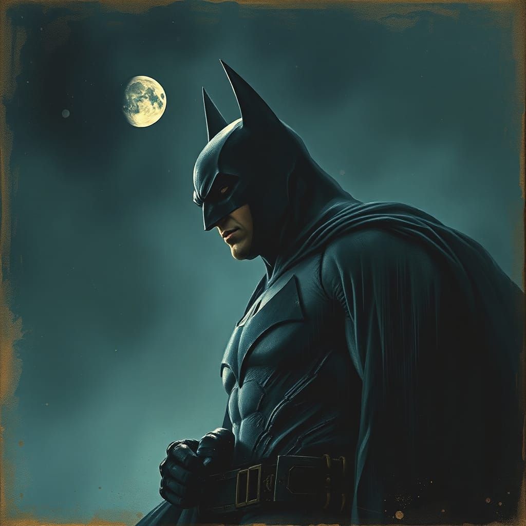 Batman in Dark Gothic Art Style