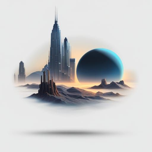 Bioluminescent Dieselpunk Metal Spheres in Nebula