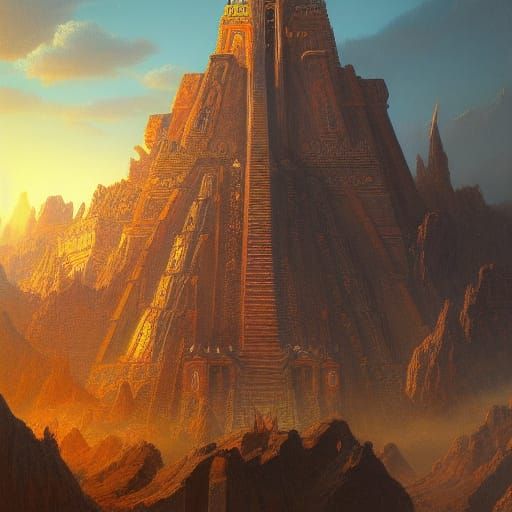 Detailed Aztec Painting in Unreal Engine 5