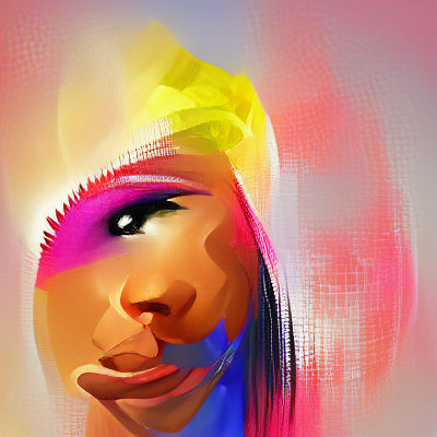 Colorful Minimalist Portrait Concept Art in 8K