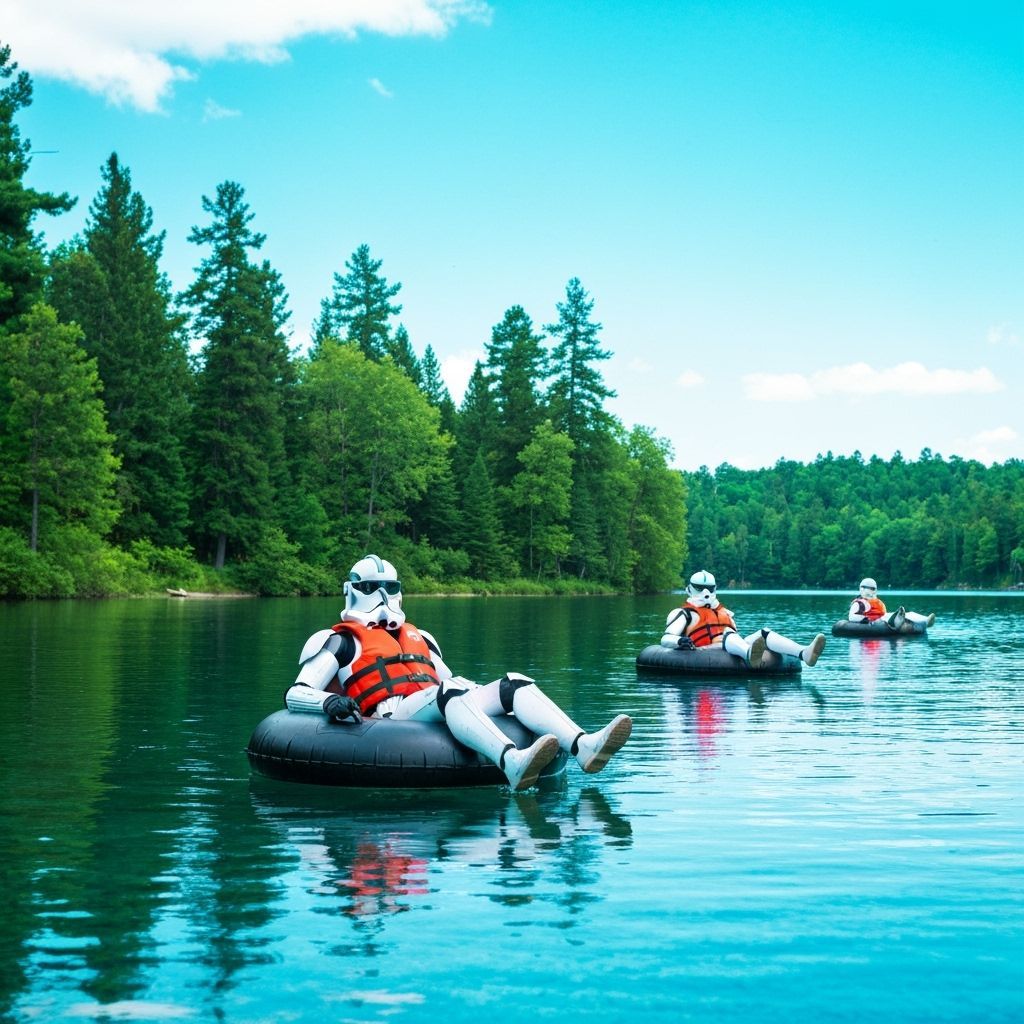 Clone Troopers Tubing: Futuristic Summer Fun