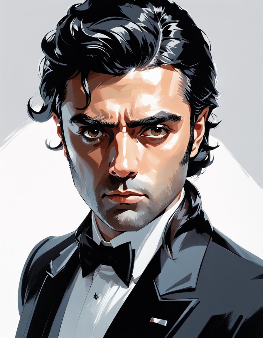 Manga Portrait in Anime Realism Style