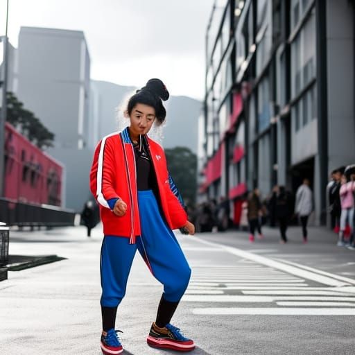 Teen Dancer in Hong Kong, Graphite Art
