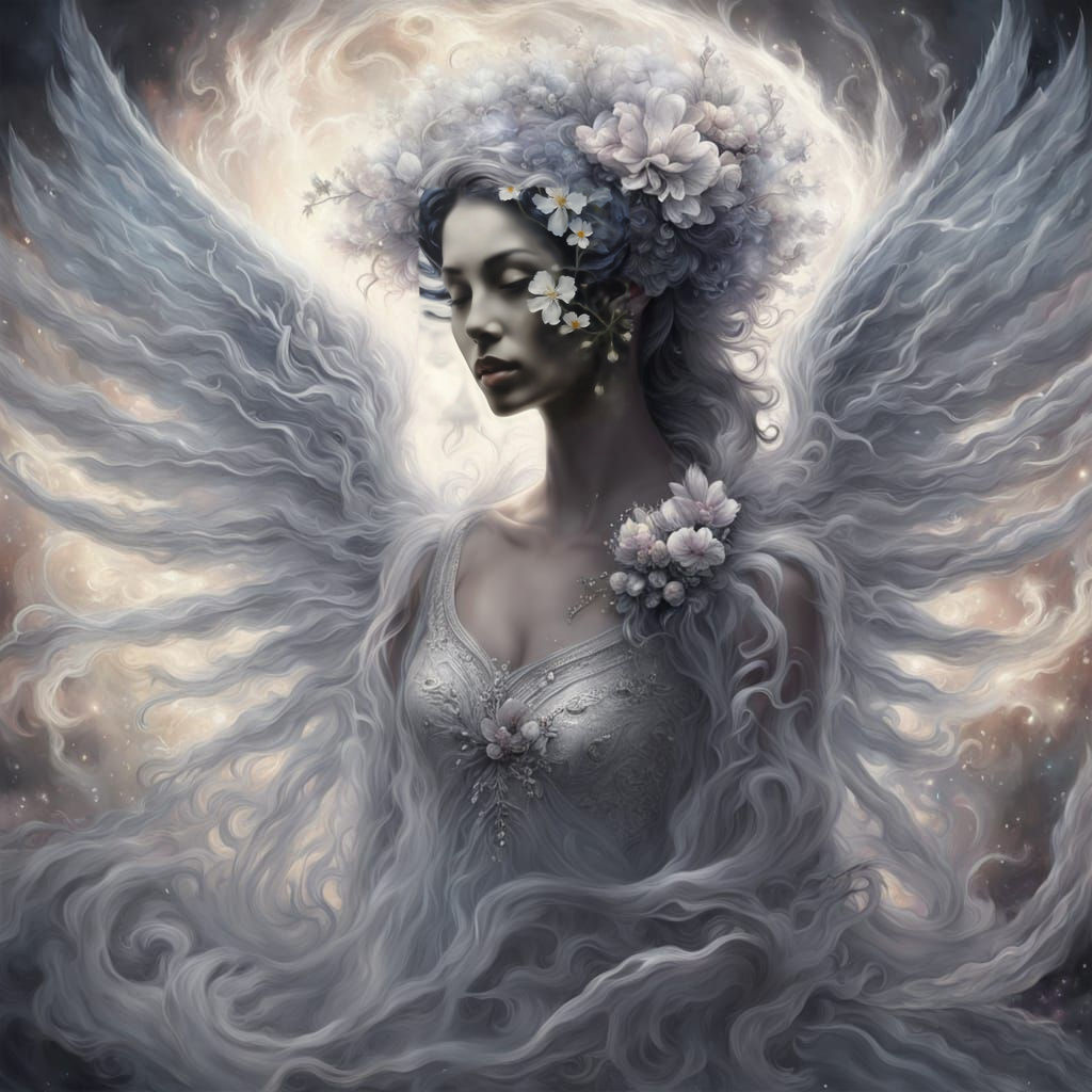 Oriental Beauty in Smoky Silhouette