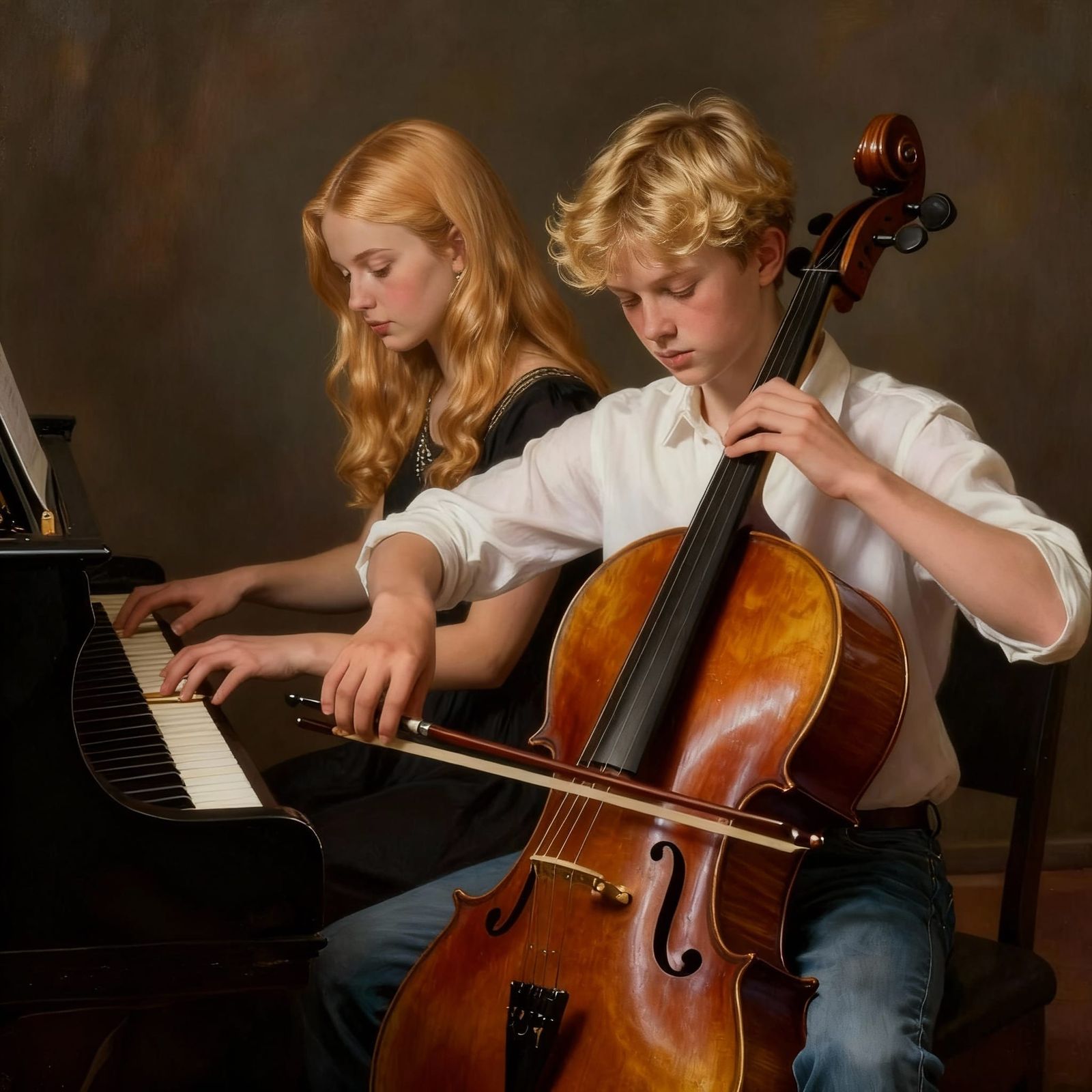 Teen Siblings Perform Music Together