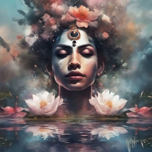 Water Reflection Portrait