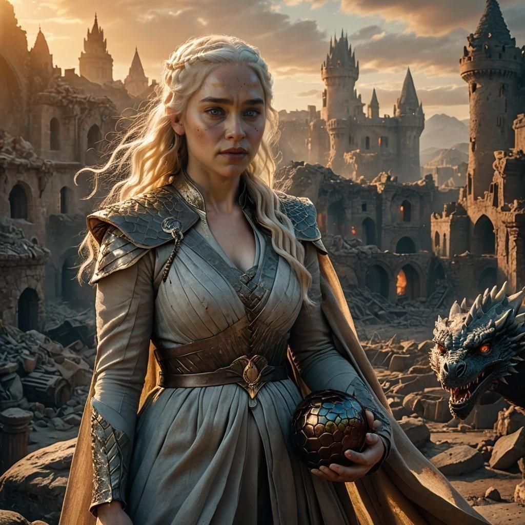 Emilia Clarke as Daenerys: Fantasy Art
