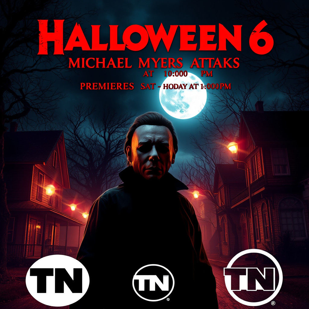 Michael Myers Attacks: Halloween Night Poster