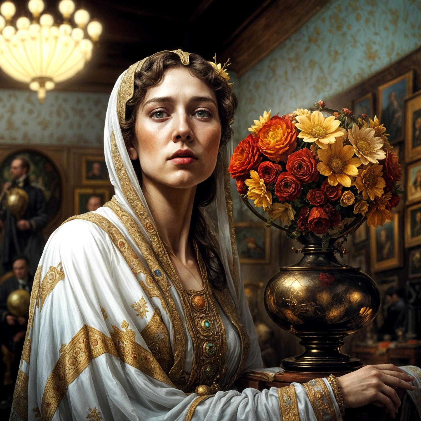 Zero Sum Game: Striking Hyperrealist Painting