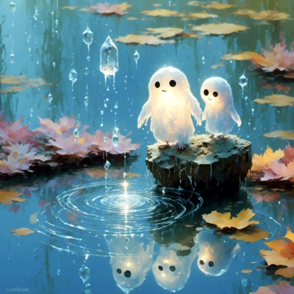 3 Sprite Friends (the third is invisible but has a reflectio...