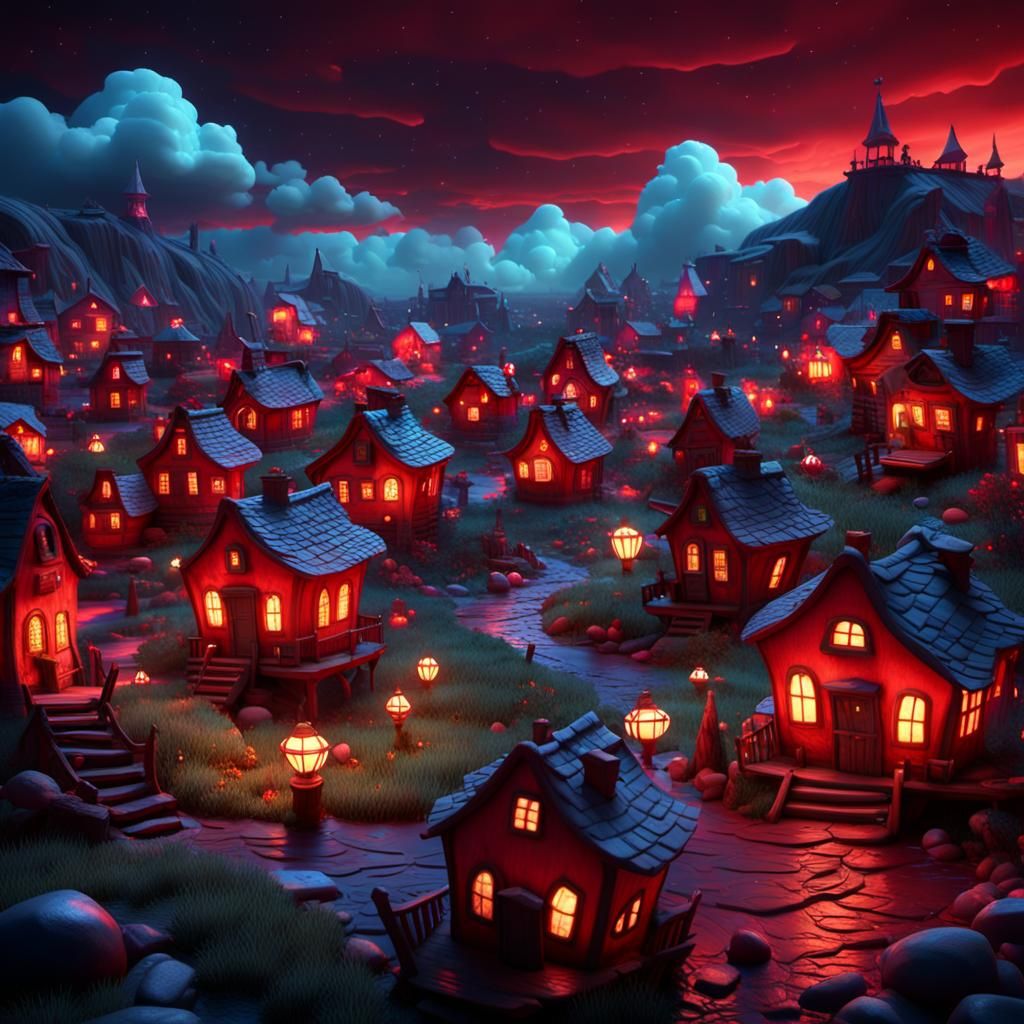 An eerie abandoned village comes to life in a 3D HD sculpted...