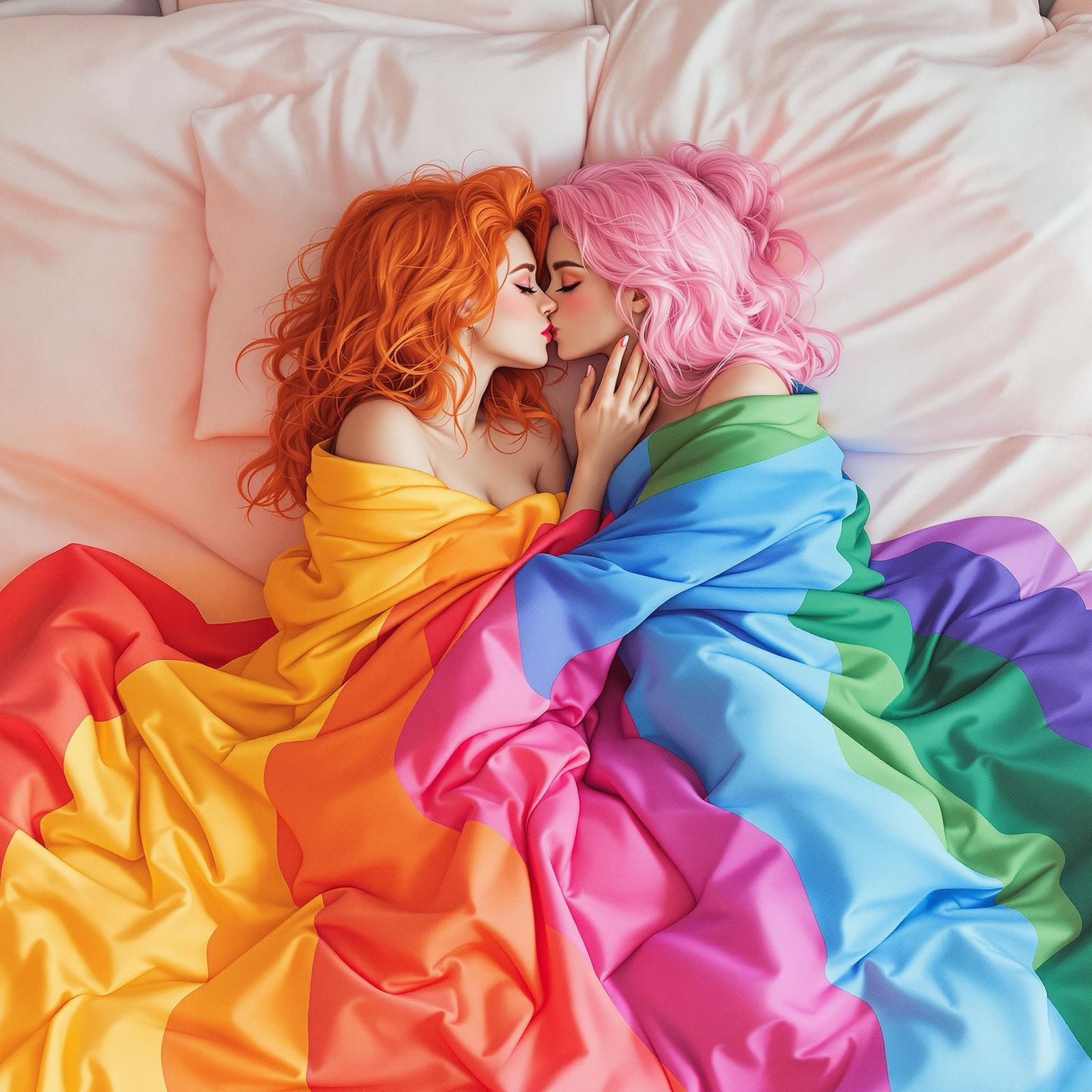 Intimate Moment of Love and Connection