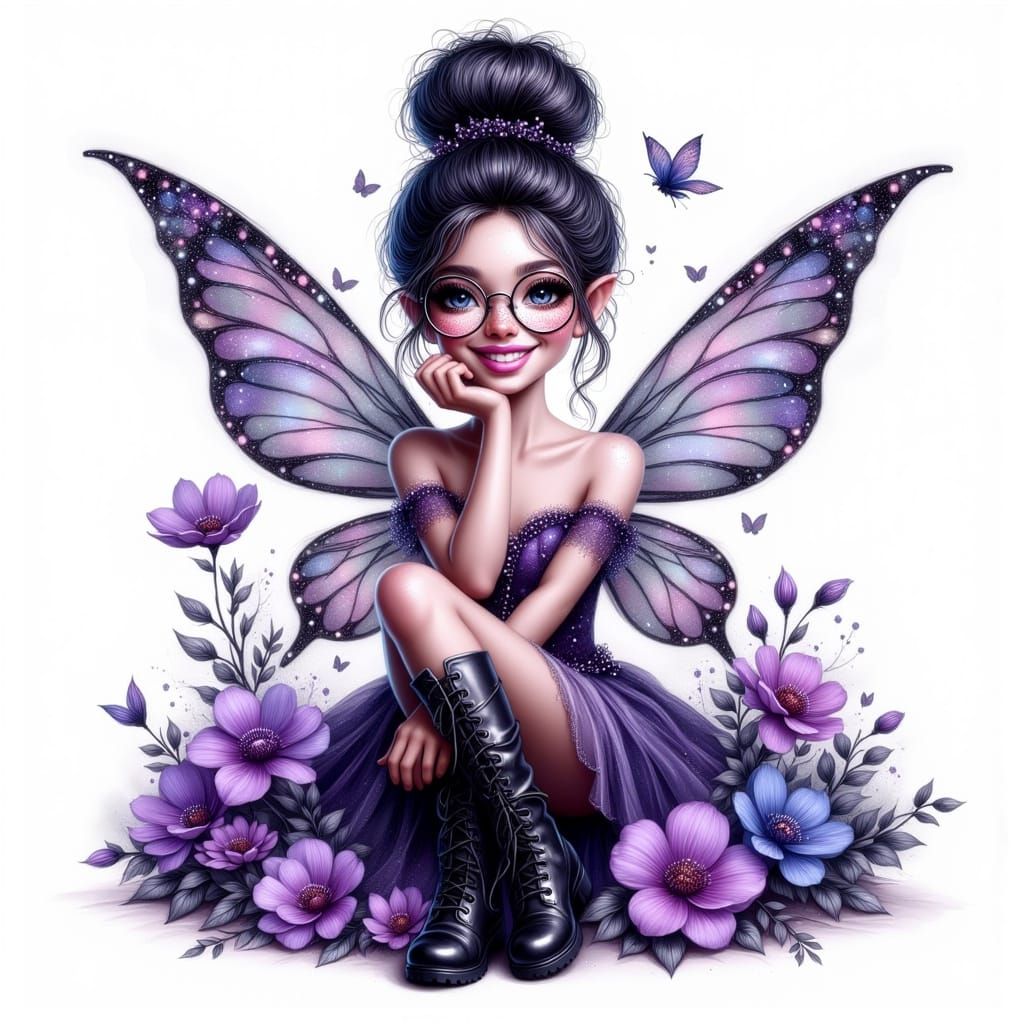 Enchanting Fairy Oil Painting in Digital Art Style
