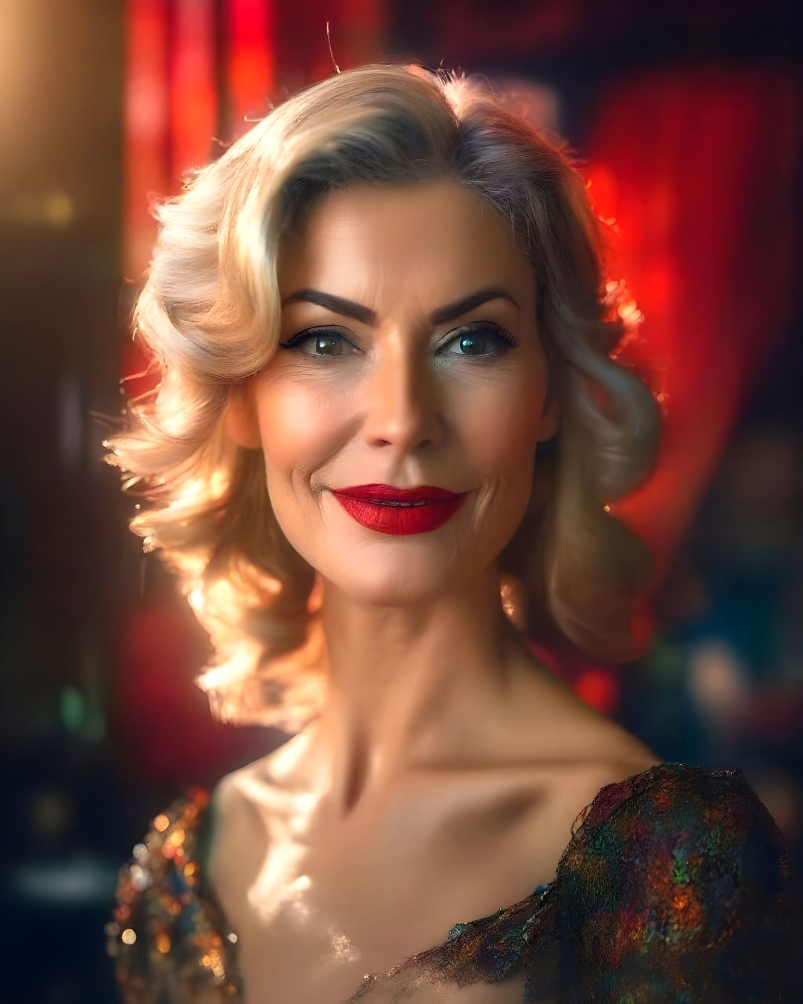 Confident Woman in Lingerie, Hyperrealistic Digital Art