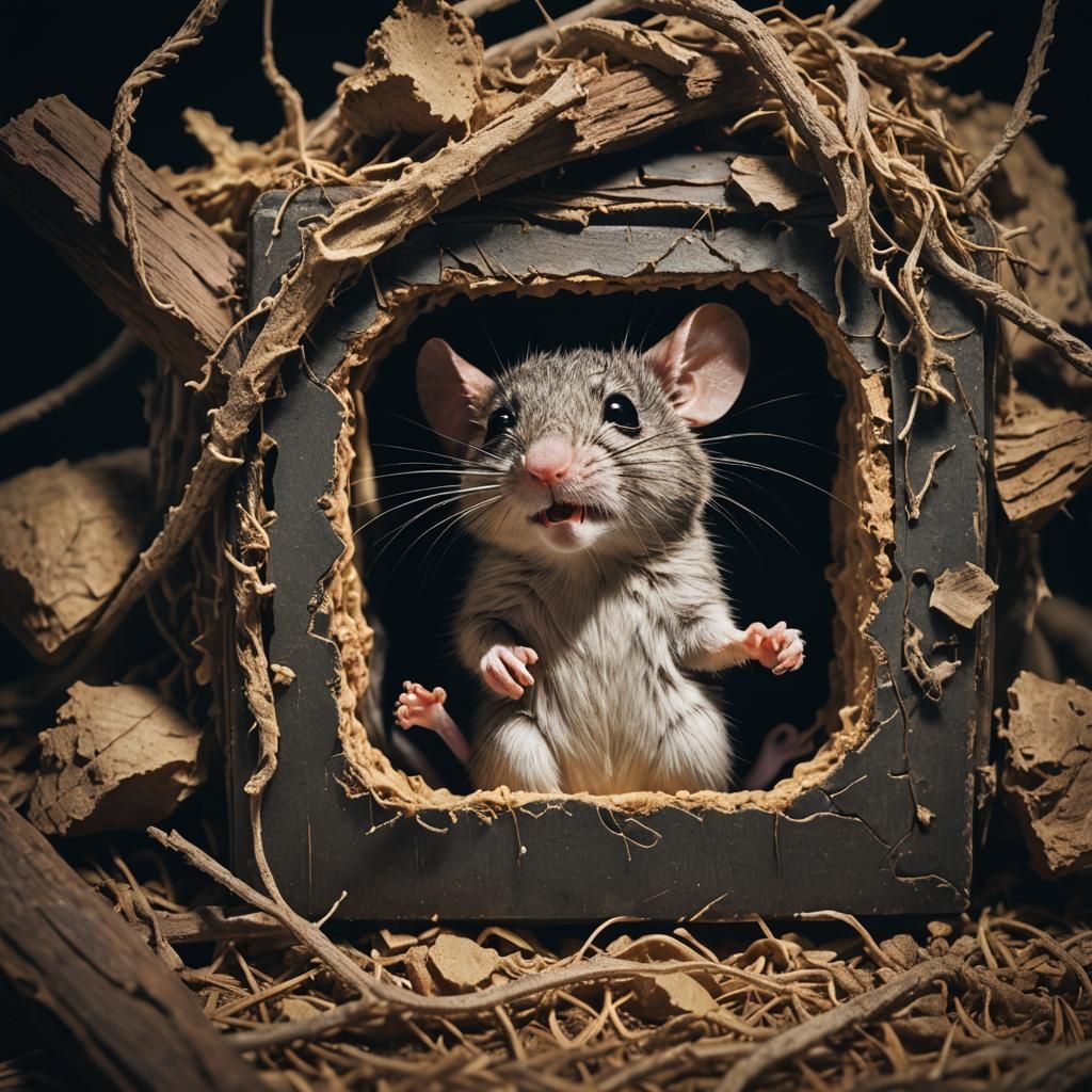 Surreal Chest Opening Reveals Sleeping Mouse