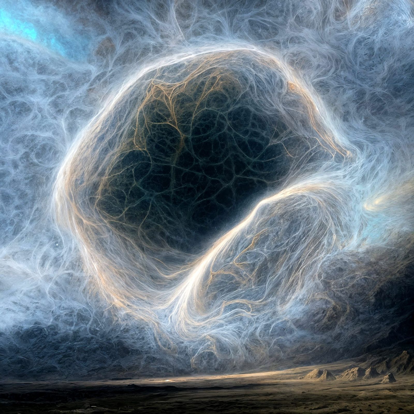 Gigantic Fractal Structure in a Desert Landscape