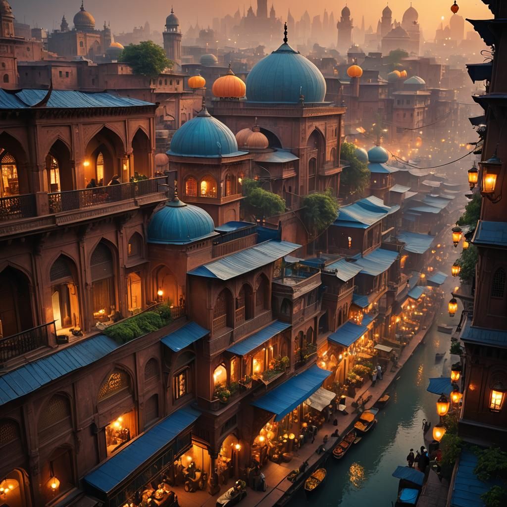 Lahore: Mughal Meets Future in Detailed Matte Painting