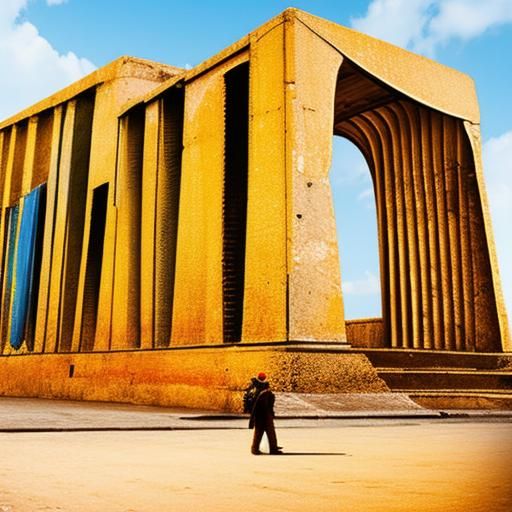 Vibrant Retrofuturistic Scene in High Resolution