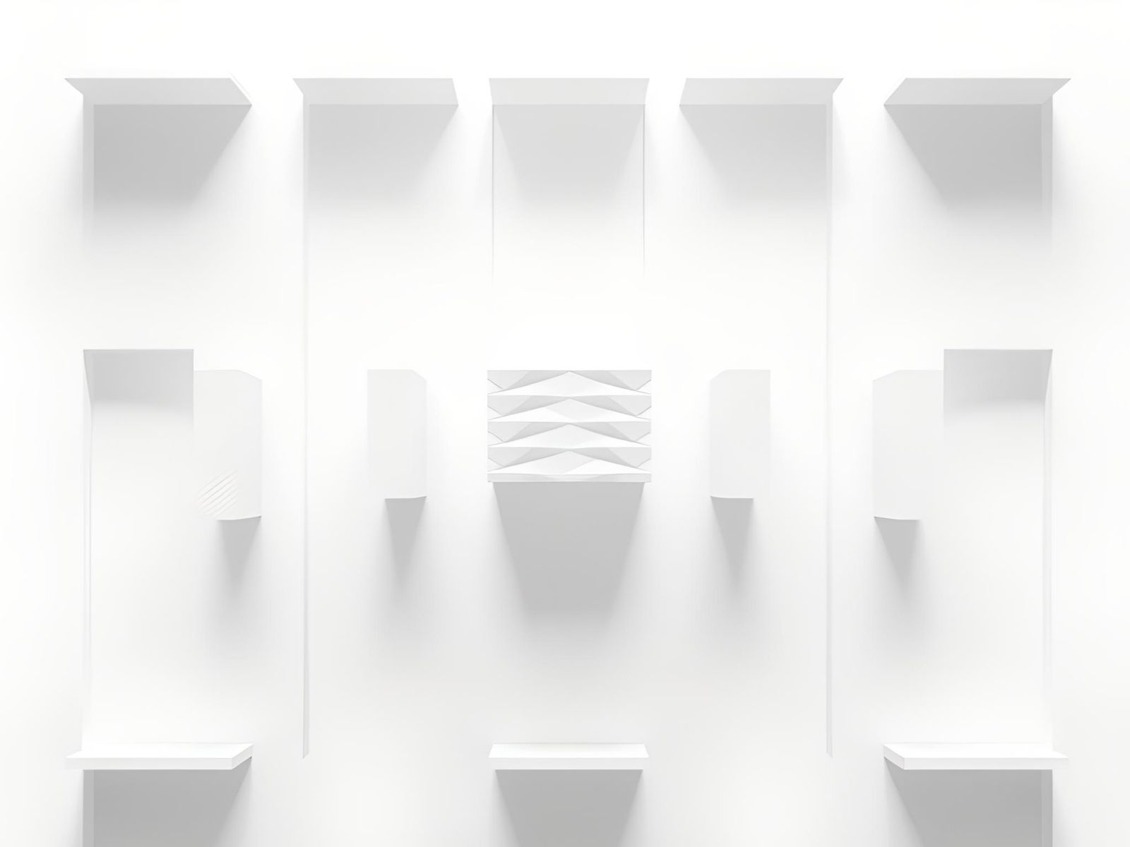 Minimalist Duotone Design with Layered Patterns