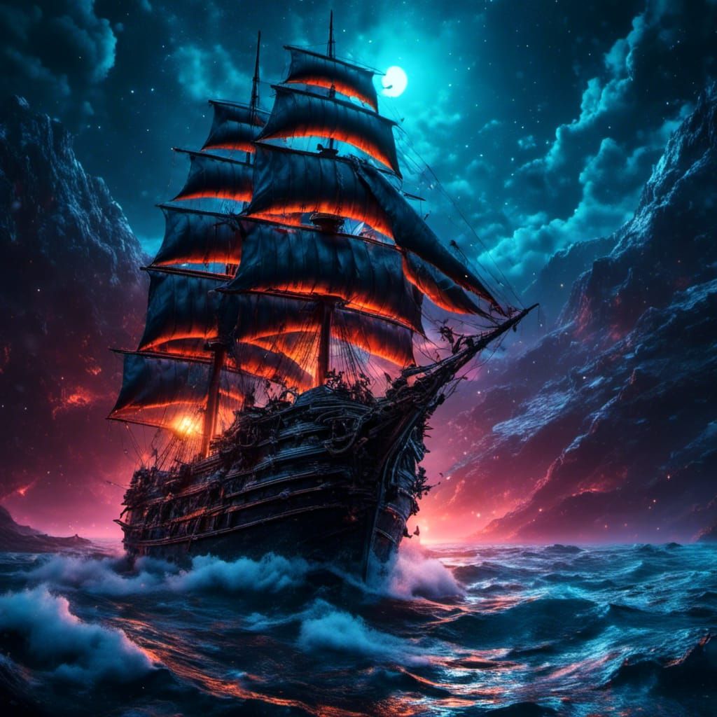 Ship of Death on Stormy Seas