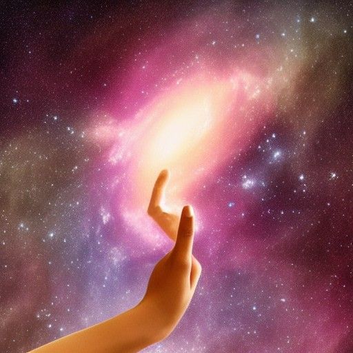 God Holding Galaxy