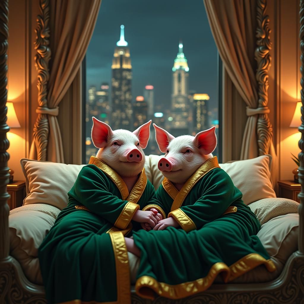 Pigs in Velvet Robes: Luxury Houston Penthouse