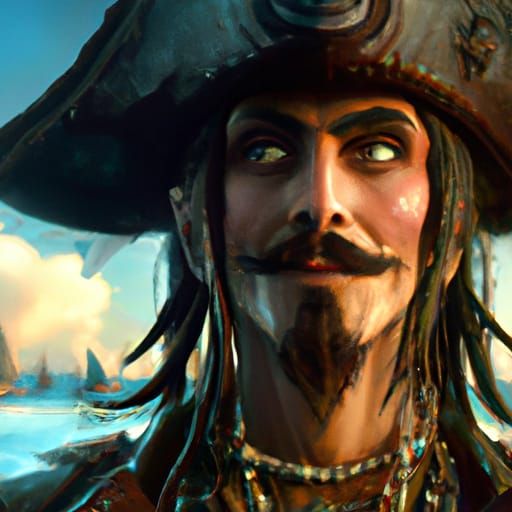 Detailed Portrait of Jack Sparrow