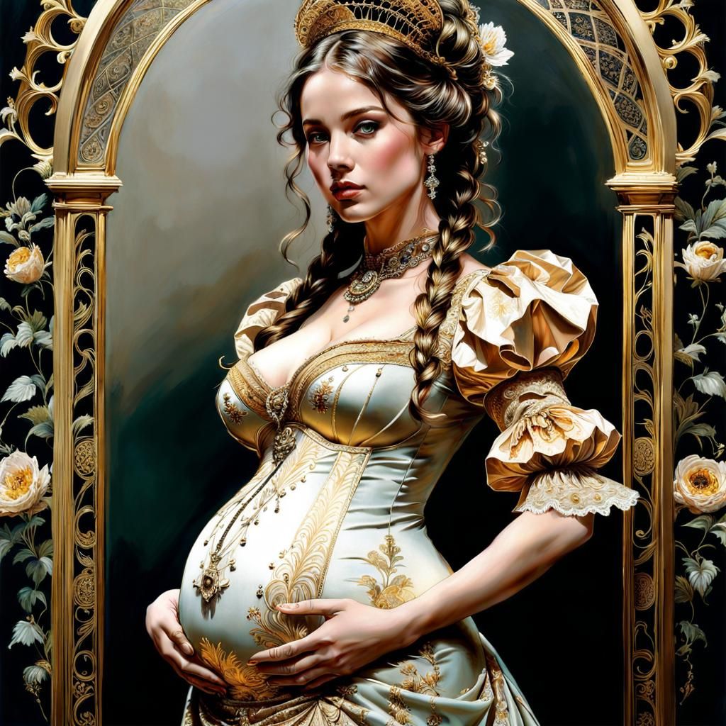 Victorian pregnant woman
