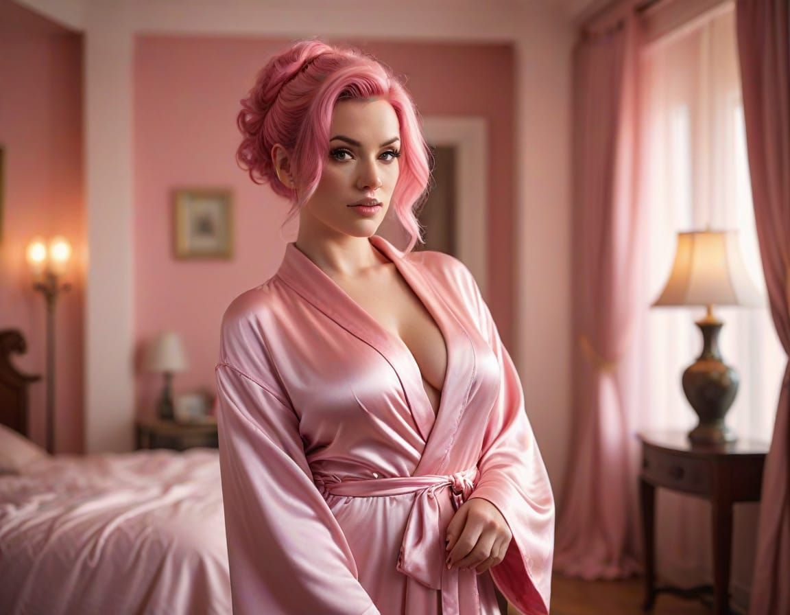 Vintage Pinup Goddess in Pastel Paradise