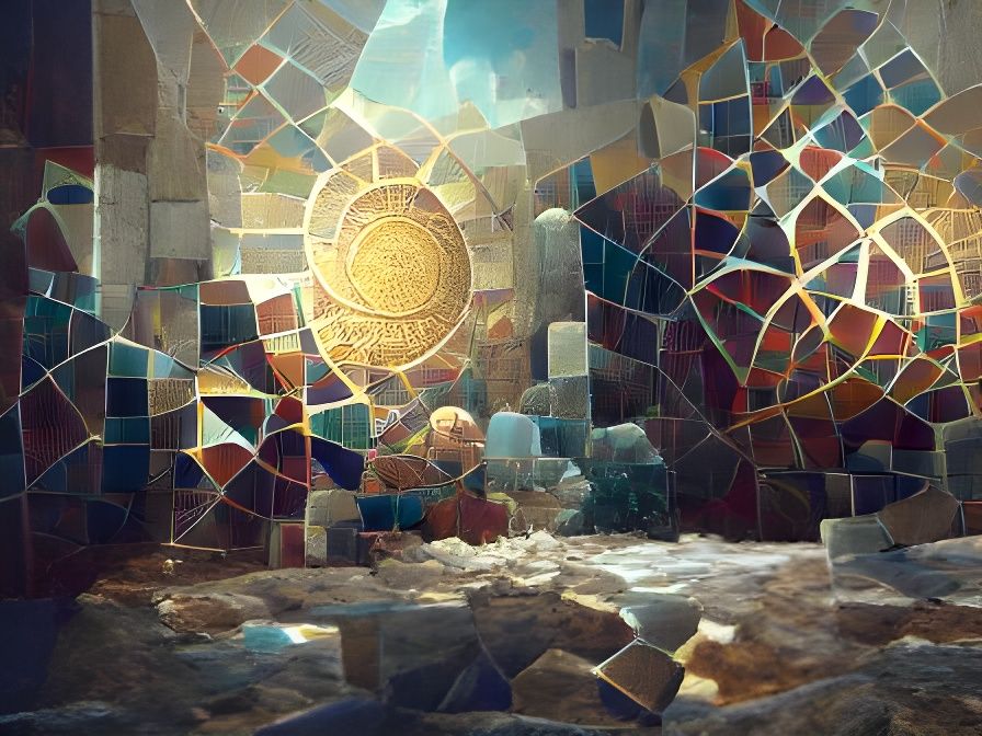 Intricately Detailed Tesserae Concept Art in 8K