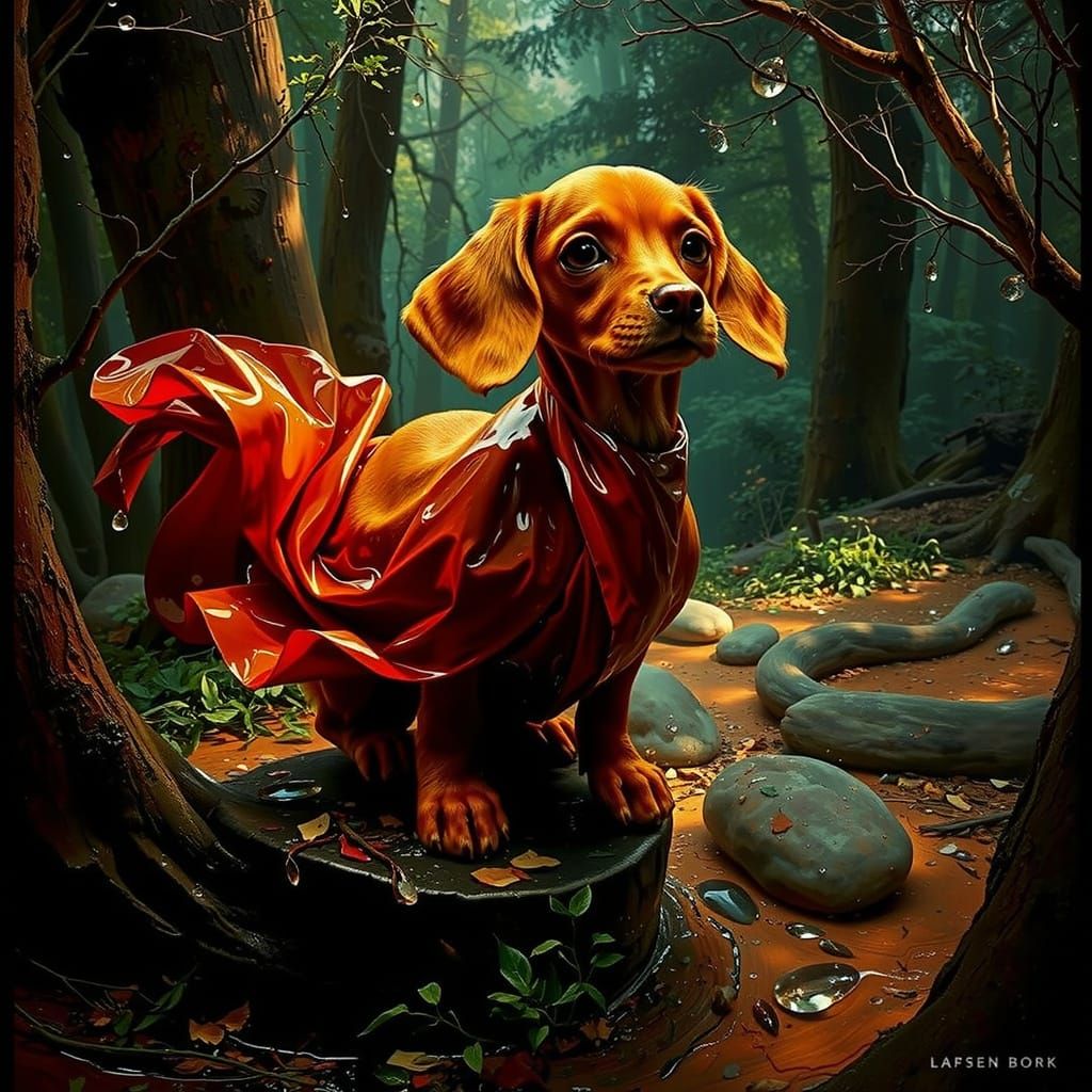 Reflected Glory: Hyperrealistic Twirling Abstraction