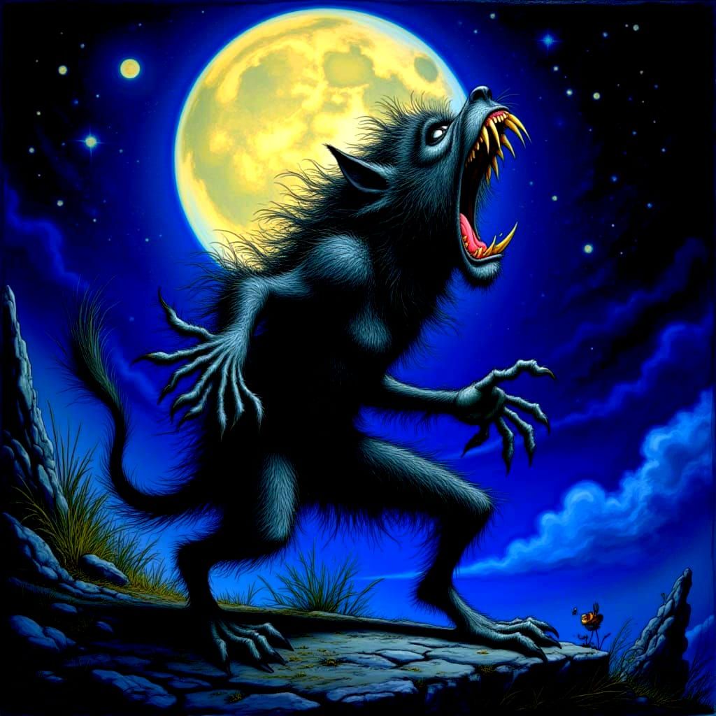 Wild Werewolf in Searle Style