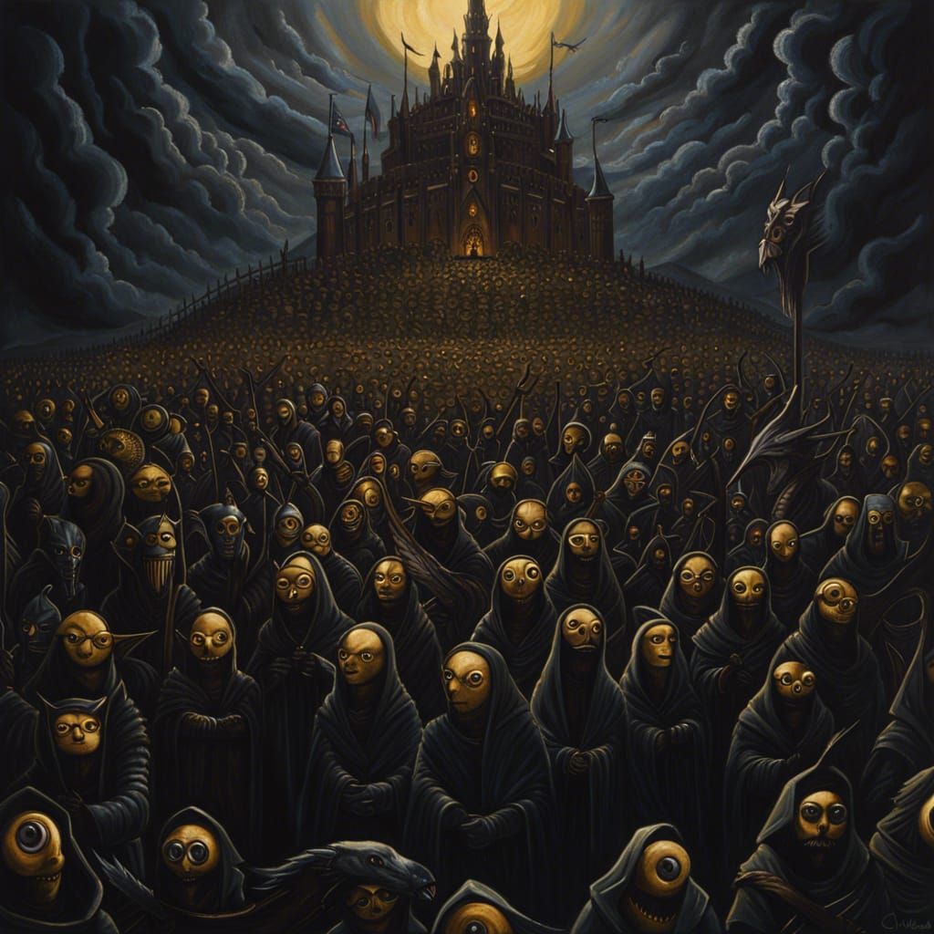 Medieval Minions Rise: A Ghibli-esque Oil Painting