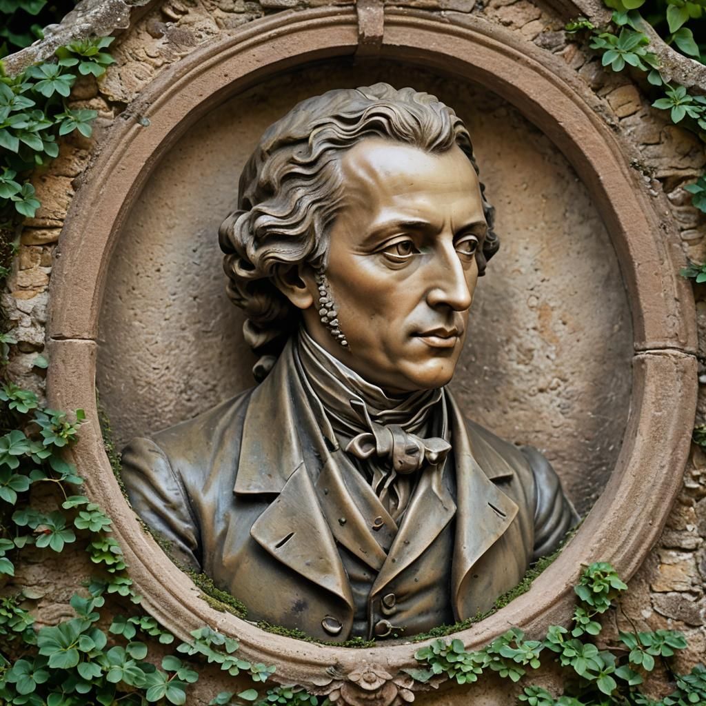 Hyperrealistic Ultra Macro Image of Frédéric Chopin