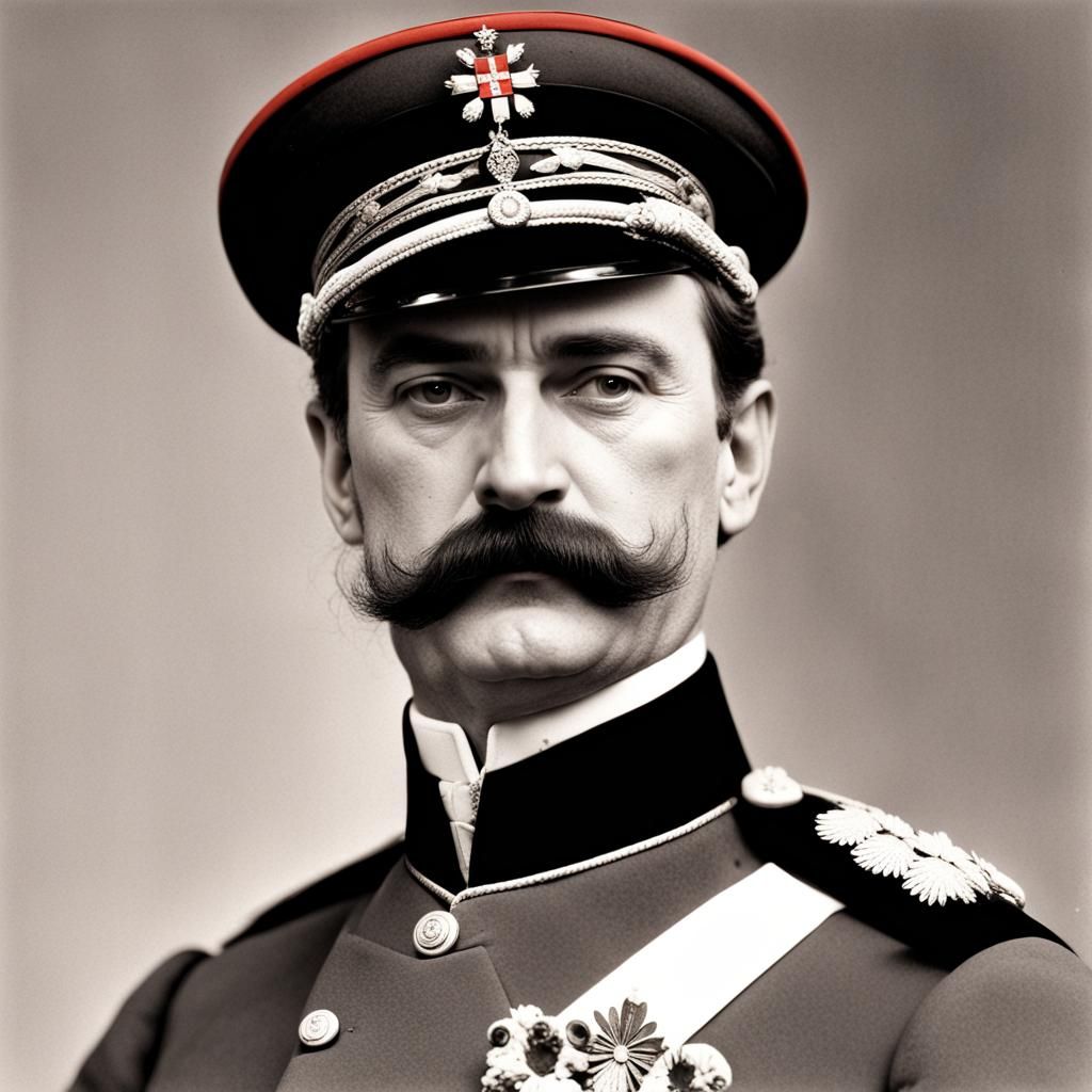 Croatian Grand Duke with Mutton Chops Portrait